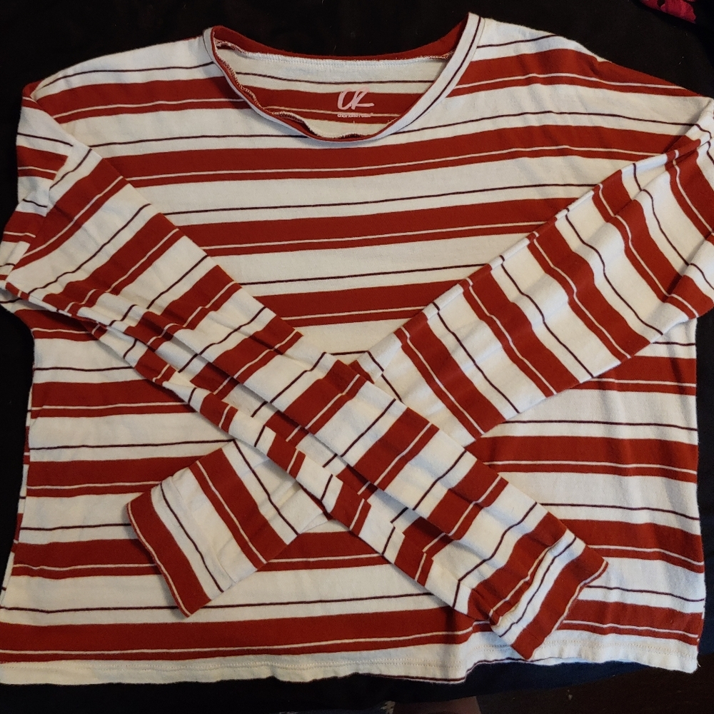 Charlotte Russe striped crop top